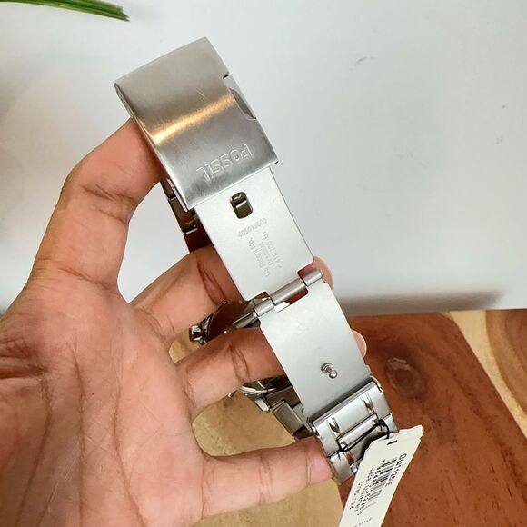 NWT Fossil Flynn Chronograph Stainless Steel Watch - Picture 5 of 6